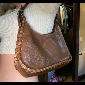leather shoulder purse